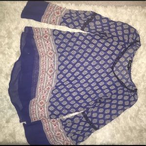 boho bell sleeved blouse from tilly's